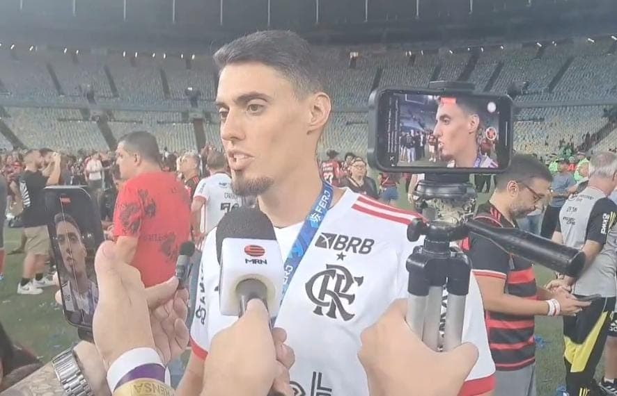 Matheus Bachi comemora conquista do Flamengo no Carioca