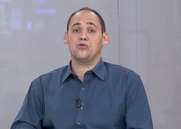 Julio Gomes em programa da BandSports; jornalista falou sobre Flamengo e Palmeiras no Brasileirã