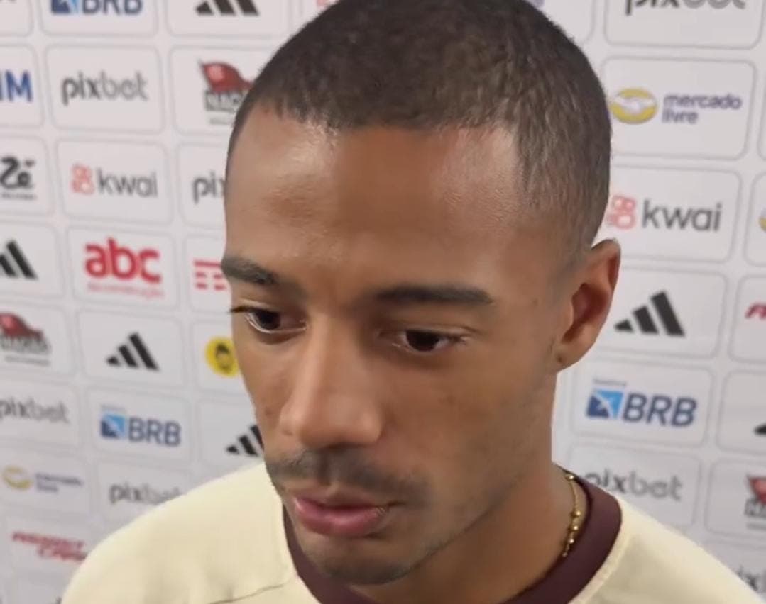 Nico de la Cruz fala com imprensa após Flamengo x São Paulo