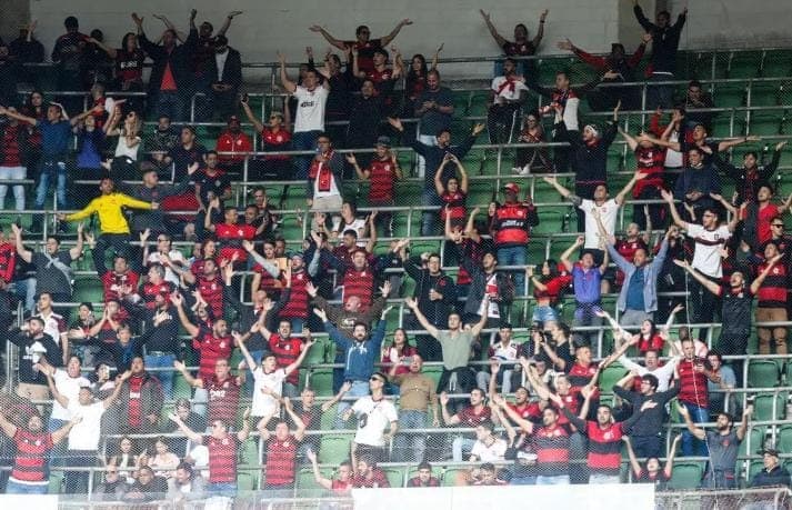 Torcida do Flamengo no Allianz Parque