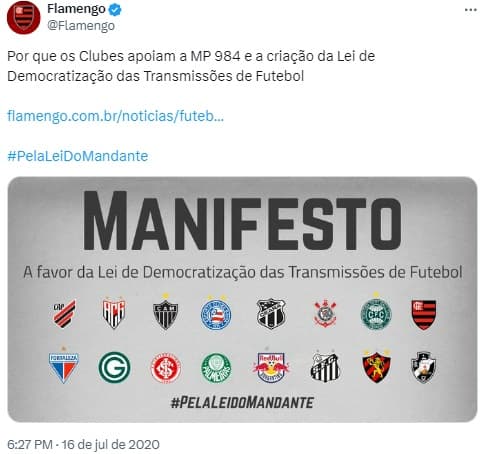 Para defender aprovação de contrato menos vantajoso do Flamengo com a Globo, gestão Landim muda radicalmente de discurso em reunião do Code