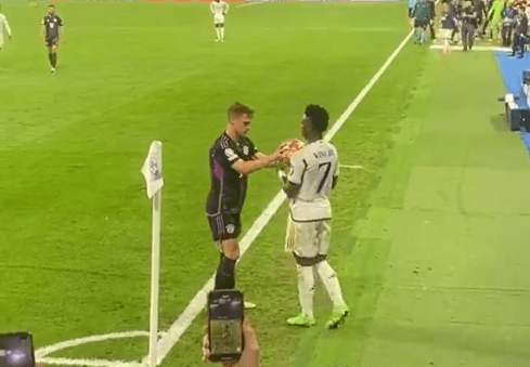 Vinícius Júnior irritou Joshua Kimmich durante Real x Bayer