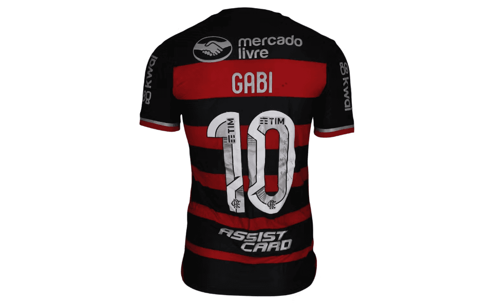 Camisa do Gabigol usada contra o Corinthians