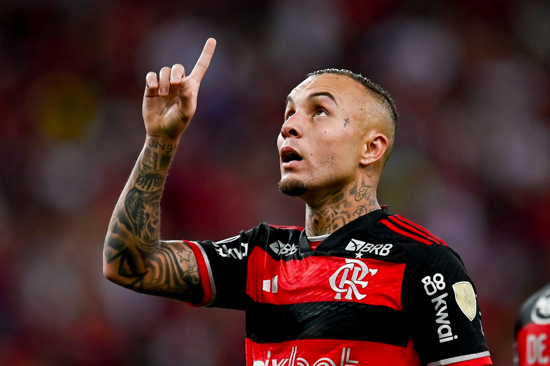 Cebolinha comemora gol contra Bolívar