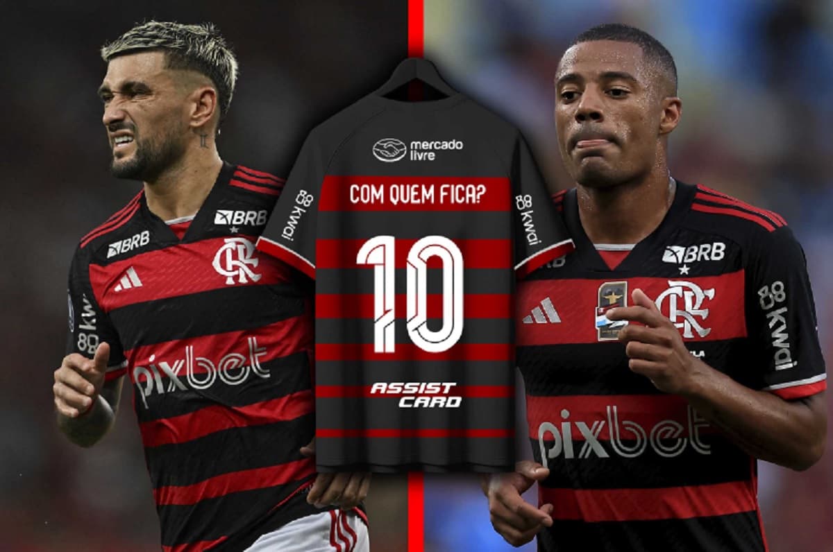 De La Cruz e Arrascaeta camisa 10 do Flamengo