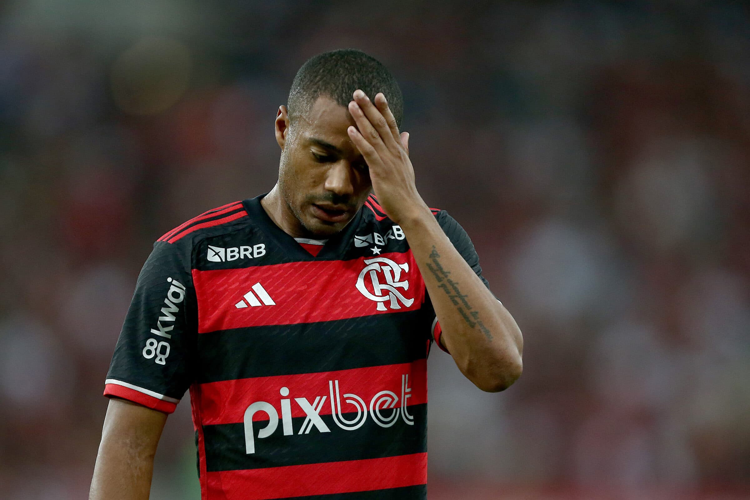 De La Cruz em ação pelo Flamengo