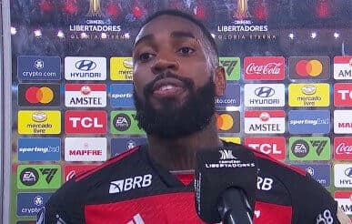Gerson em entrevista após Flamengo x Bolívar
