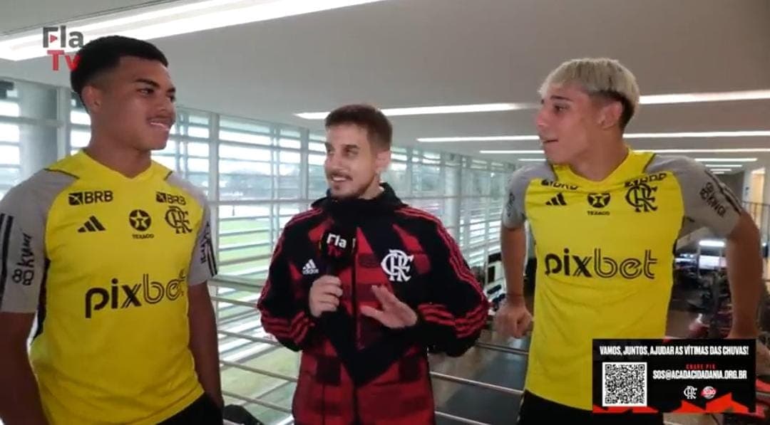 Igor Jesus e Werton na Fla TV