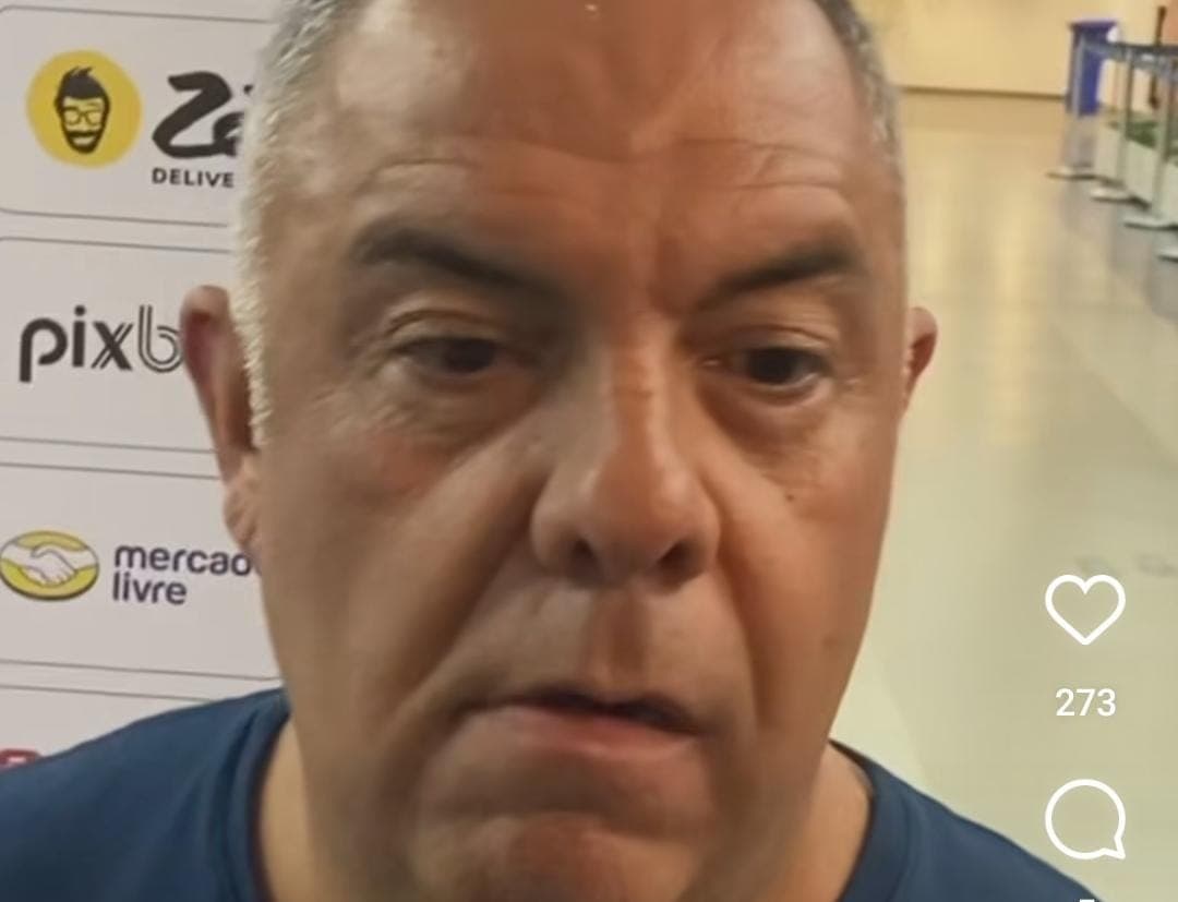 Marcos Braz na zona mista