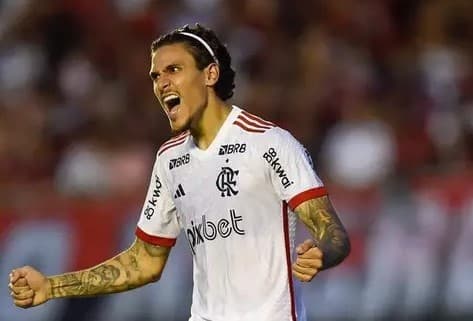 Pedro comemora gol pelo Flamengo; Camisa 9 foi herói de vitória sobre o Amazonas na Copa do Brasil