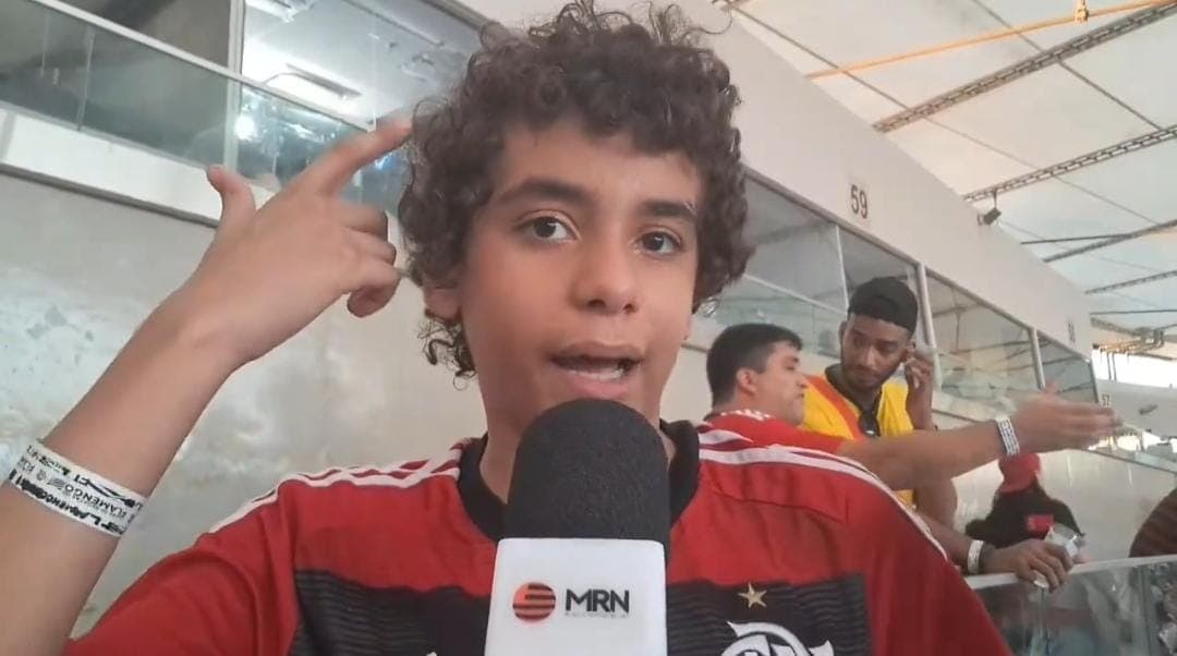 Ruan contou sua história ao MRN em jogo do Flamengo