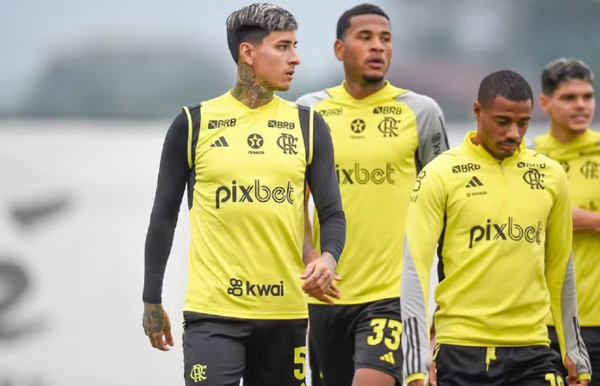 erick pulgar em atividade pelo flamengo