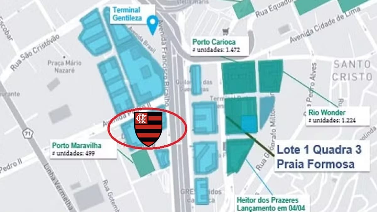 estacionamento estádio do flamengo