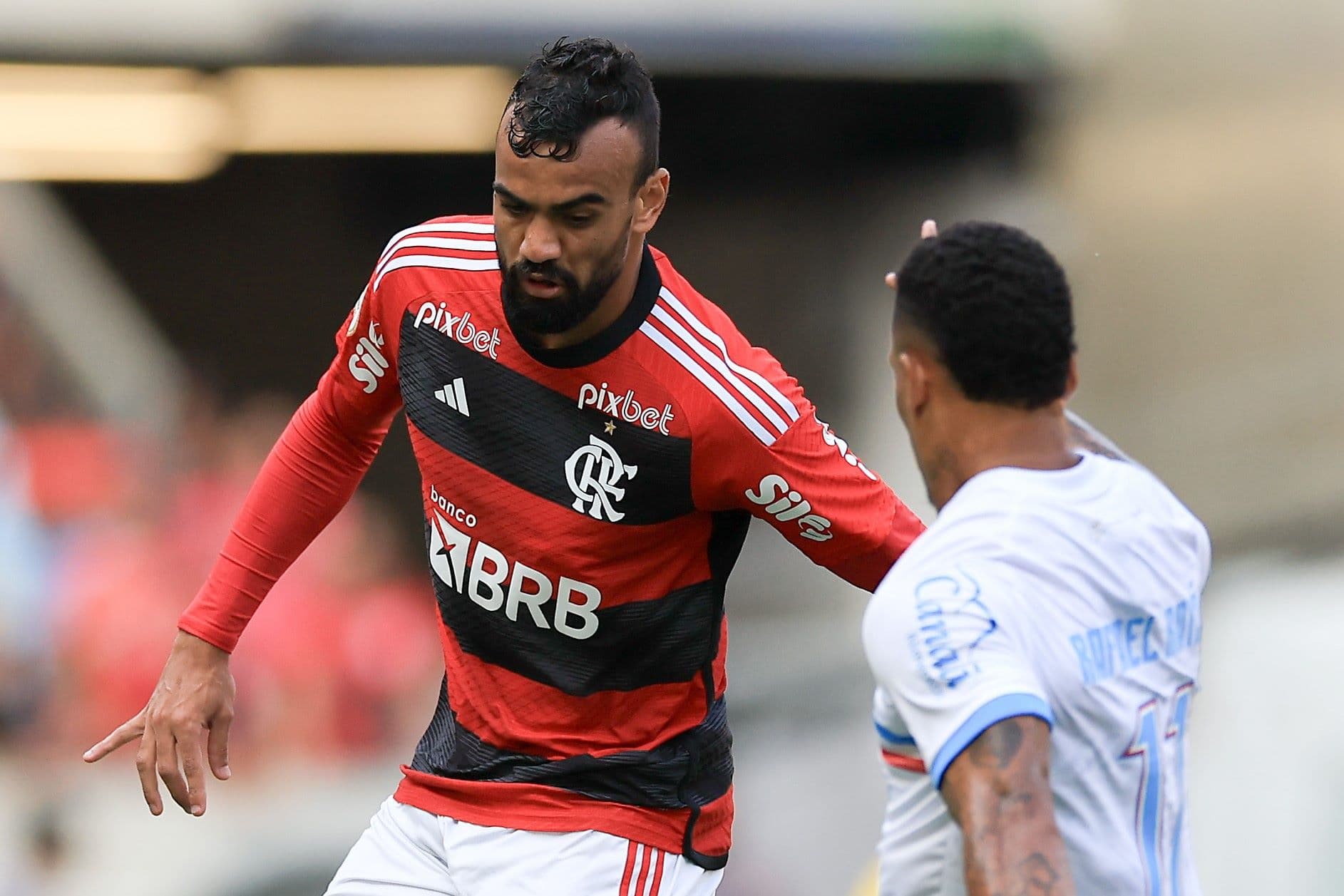 Fabrício Bruno em jogo do Flamengo