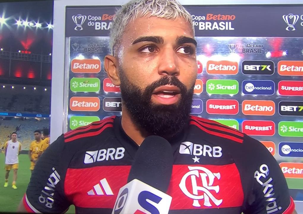 Gabigol dá entrevista após Flamengo 1x0 Amazonas