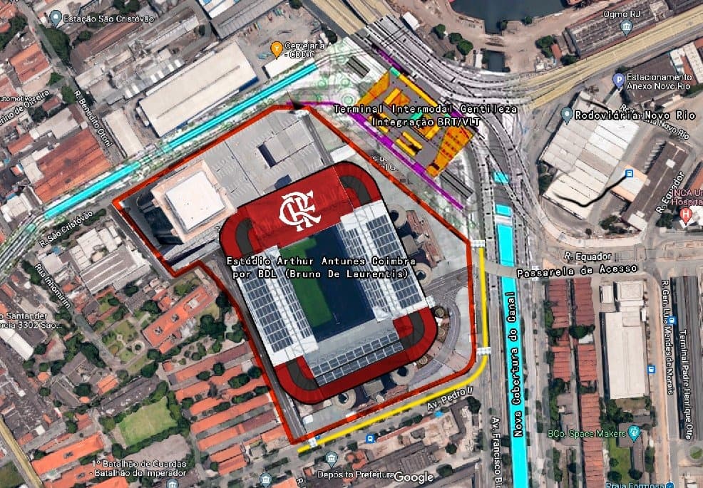 gasômetro arte estádio flamengo