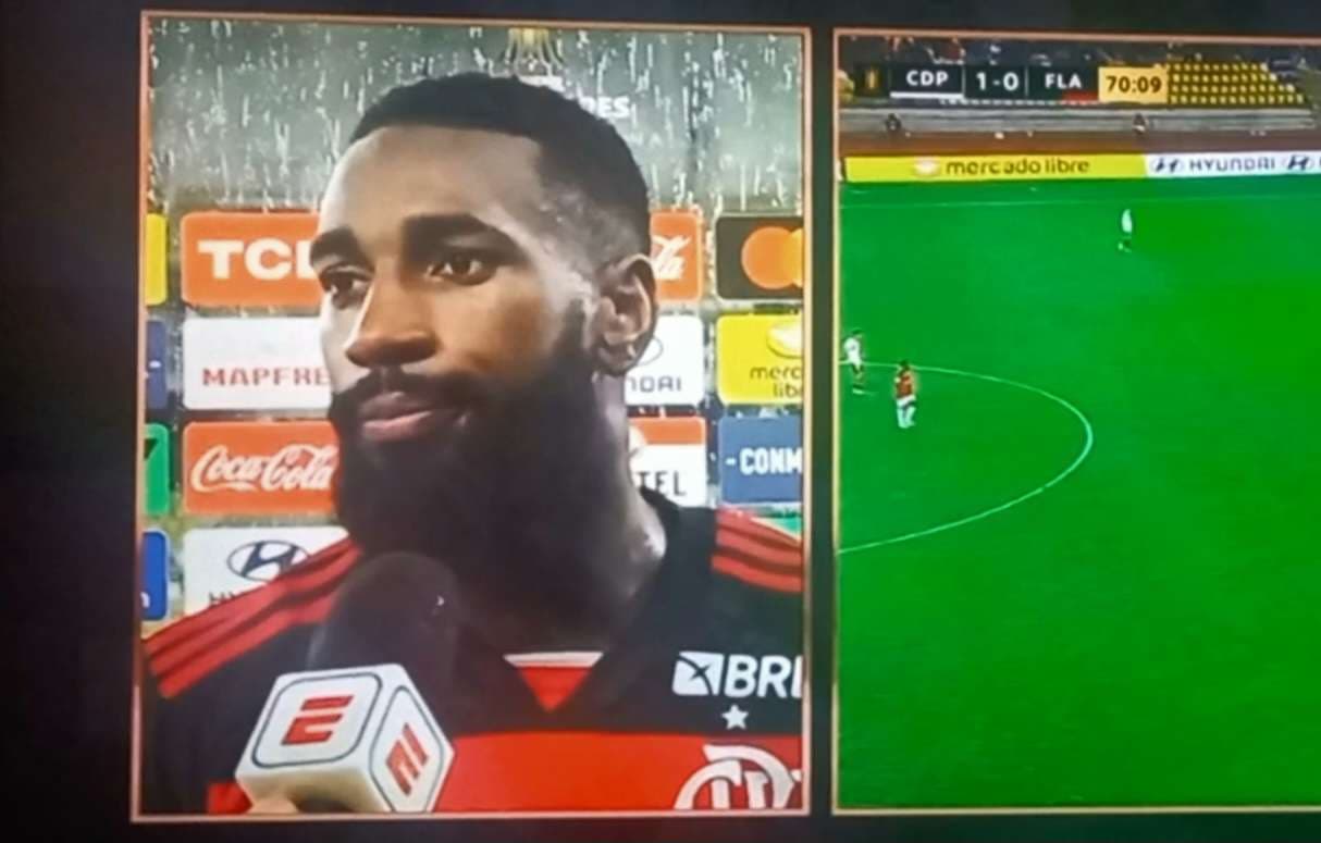 gerson em derrota do flamengo para o palestino
