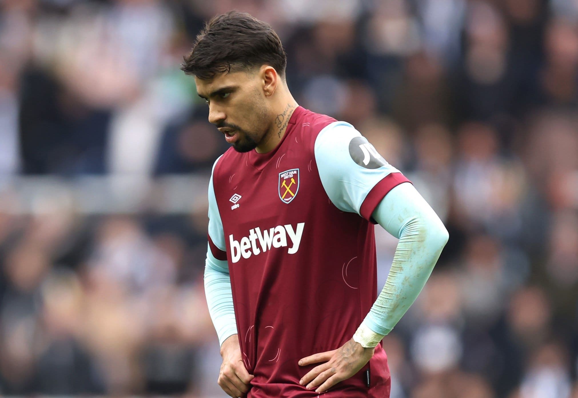 Lucas Paquetá em jogo do West Ham pela Premier League