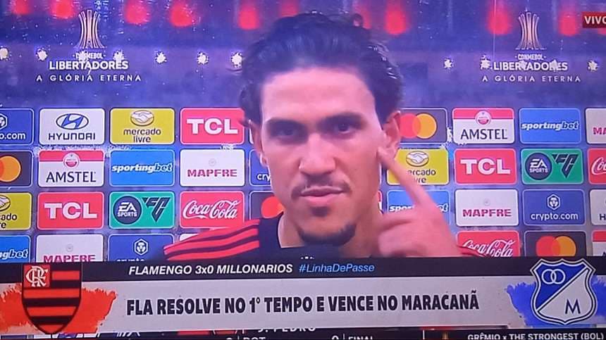 pedro fala após vitória do flamengo