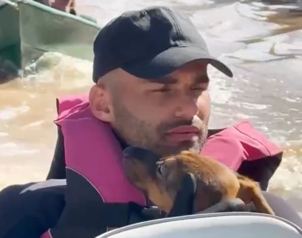 Thiago Maia salvou doguinhos em Porto Alegre