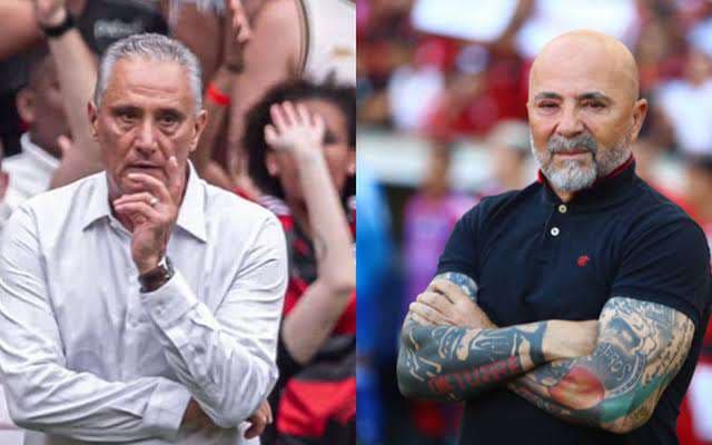 tite e sampaoli no flamengo