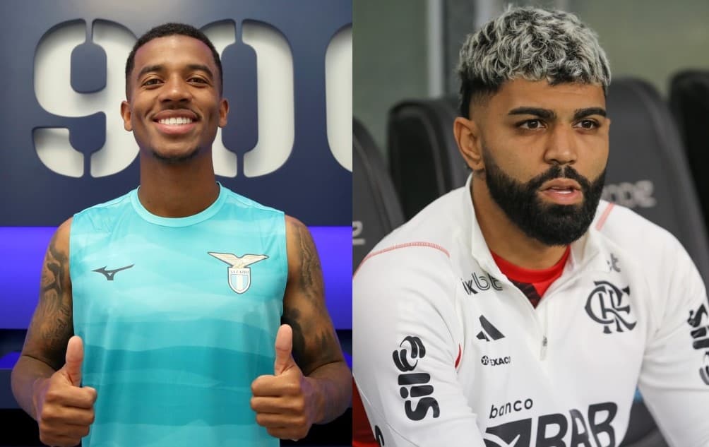 Gabigol e Marcos Antonio; ídolo deve deixar o Flamengo, e meia é alvo para a janela