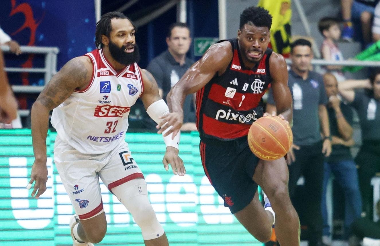 Gui Deodato durante Franca x Flamengo