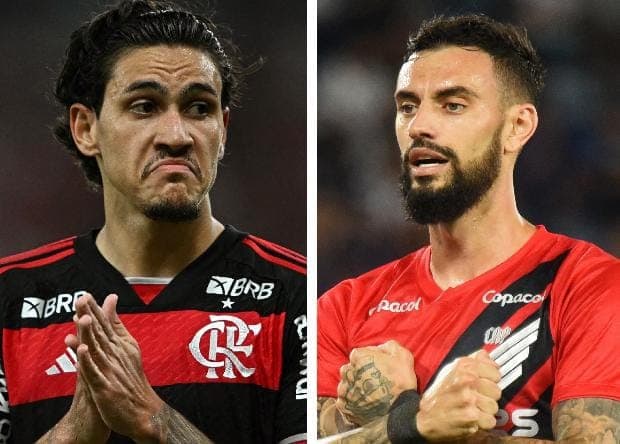 Pedro e Mastriani disputam artilharia no Athletico-PR x Flamengo