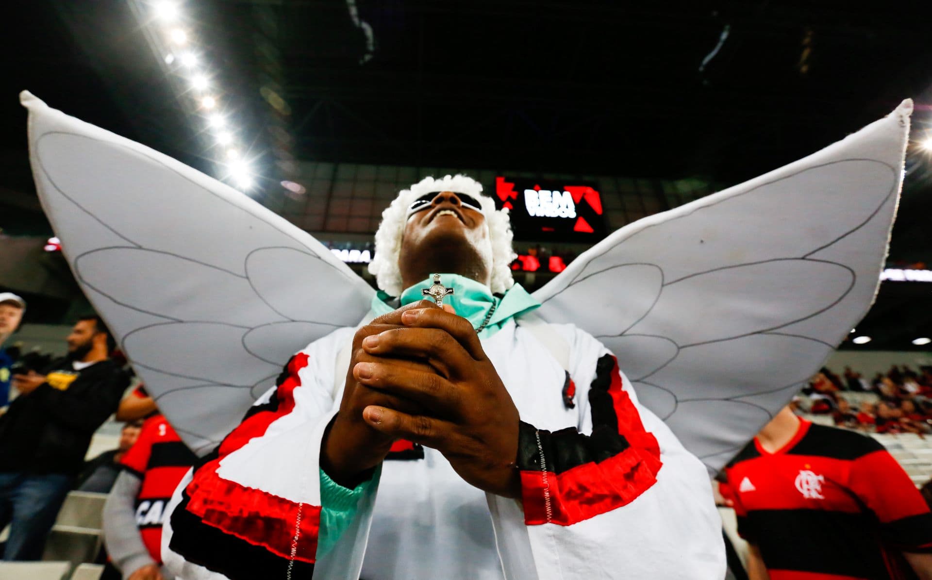 Torcida do Flamengo na Ligga Arena