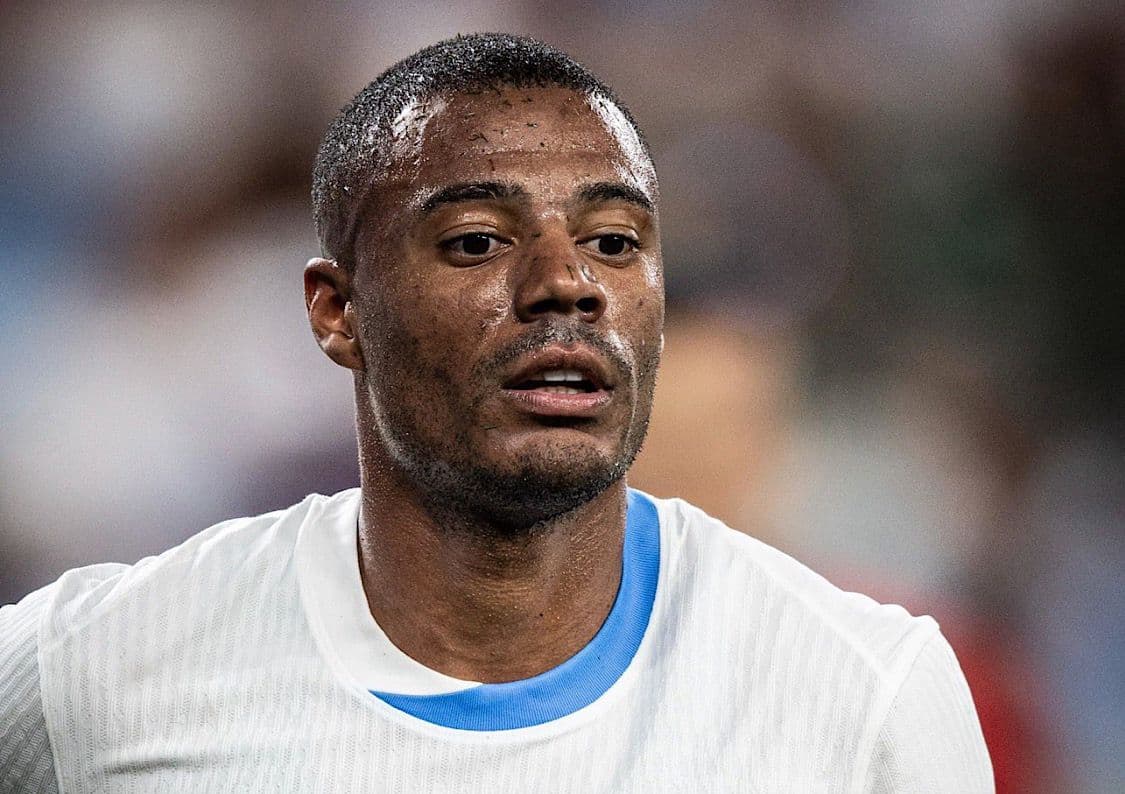 De La Cruz em campo pelo Uruguai, na Copa América