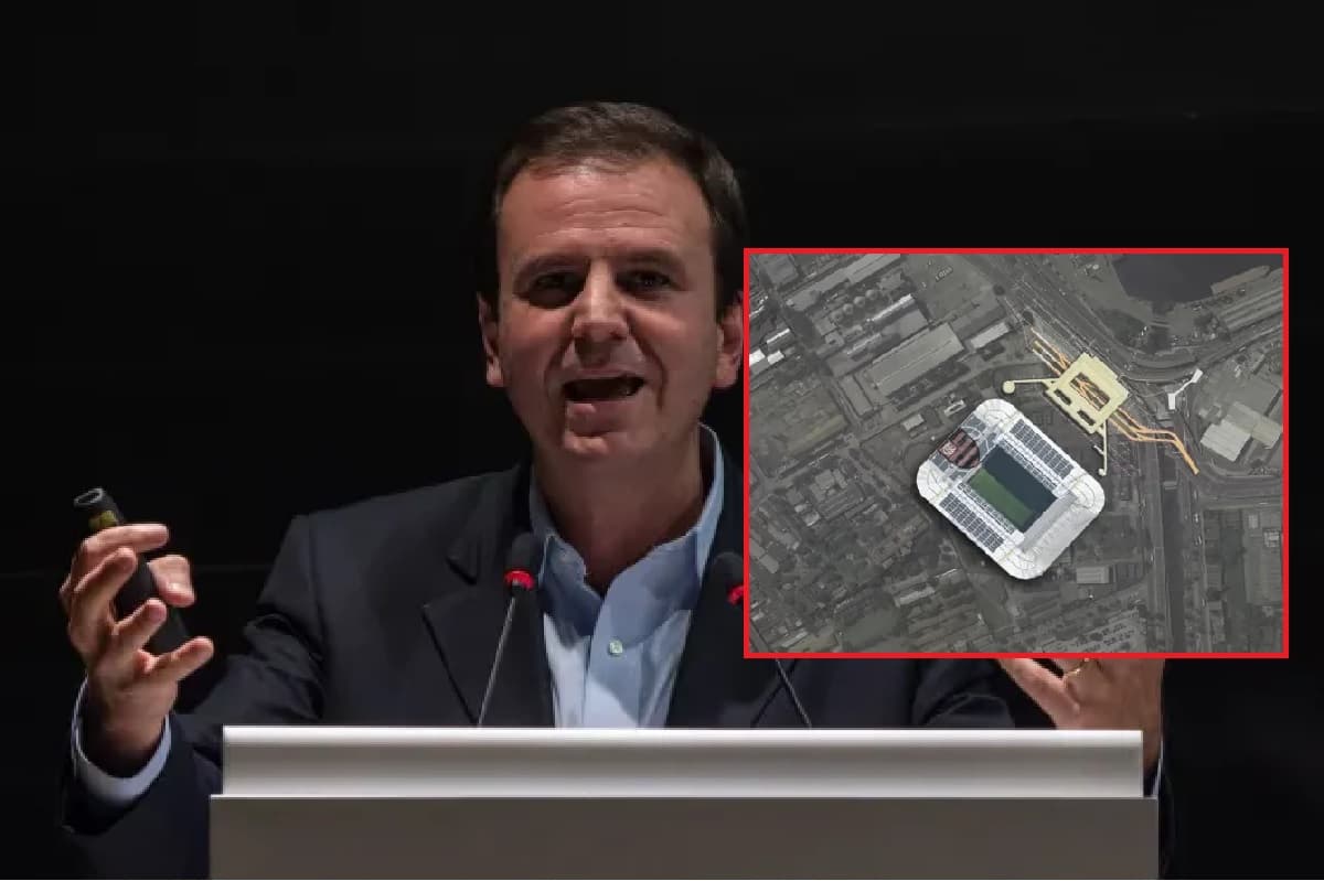 eduardo paes e estádio do flamengo