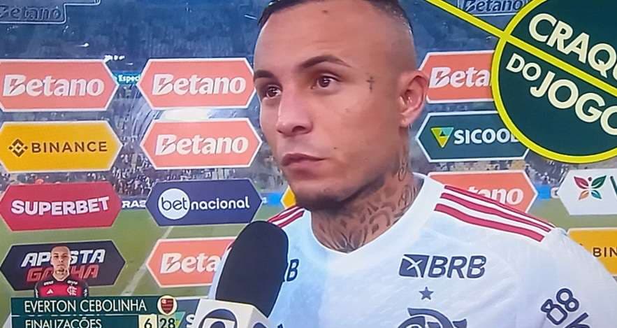 everton cebolinha comenta vitória do flamengo