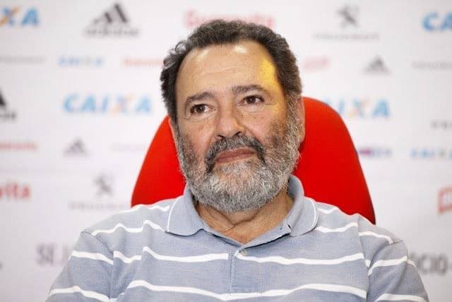 Fred Luz durante coletiva no Flamengo