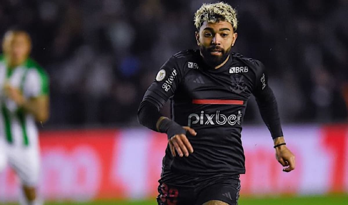 gabigol em jogo do flamengo contra o juventude