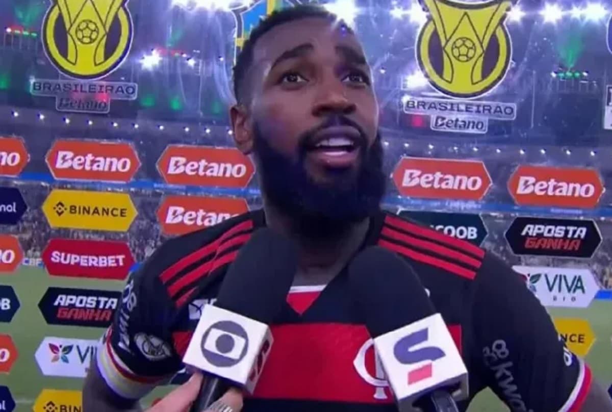 gerson dá entrevista após flamengo e fluminense