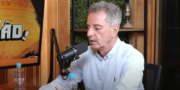 Presidente do Flamengo, Rodolfo Landim, fala no podcast Fala João!