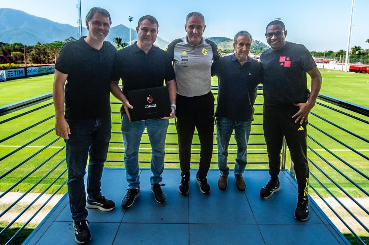 Parreira visitou o Flamengo e conversou com Tite