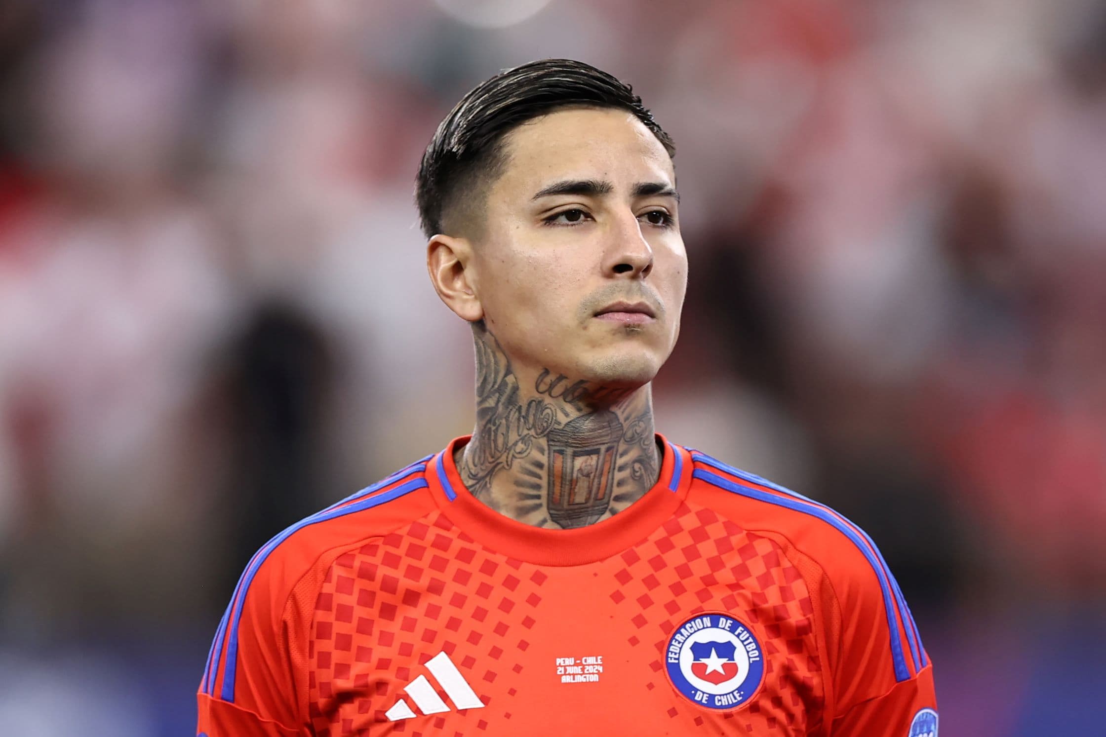 Erick Pulgar durante jogo do Chile na Copa América