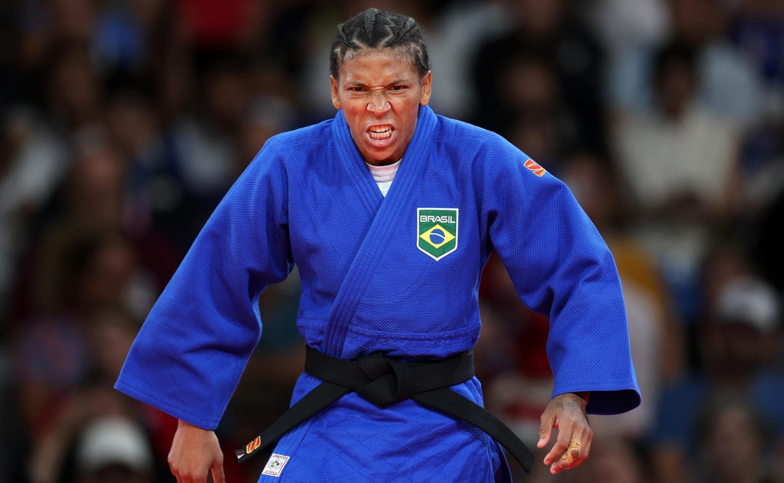 Rafaela Silva, do Flamengo, nas Olimpíadas de Paris