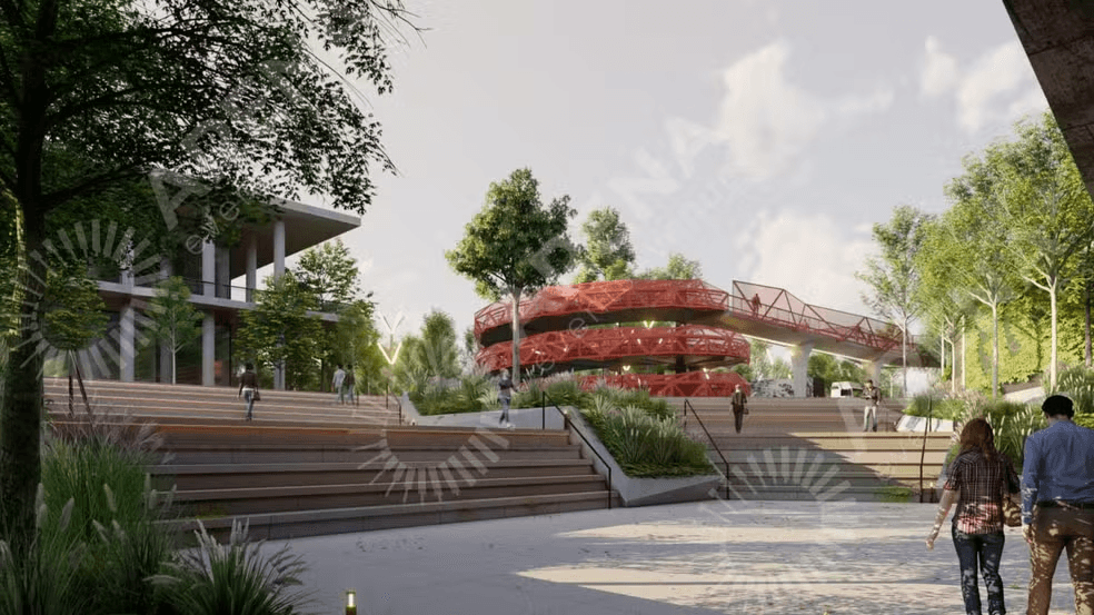 projeto do estádio do flamengo lado de fora