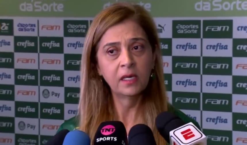 Leila Pereira após Palmeiras x Flamengo
