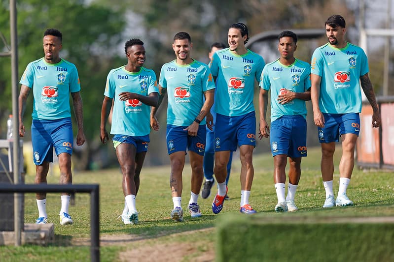 Vini Jr, Lucas Paquetá, Pedro e outros jogadores da Seleção Brasileira