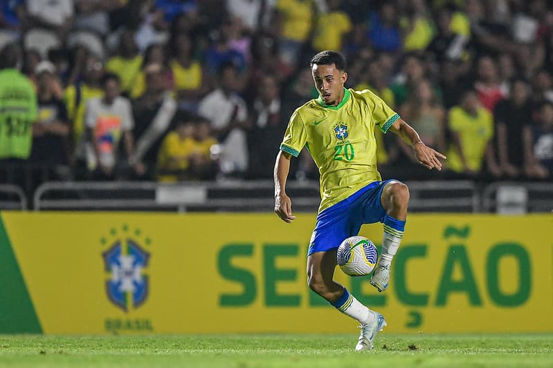 Matheus Gonçalves com a Seleção Brasileira Sub-20