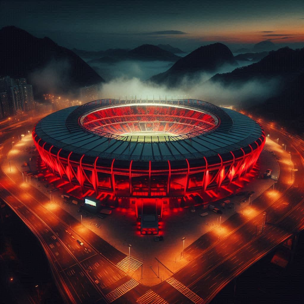 Imagem meramente ilustrativa do estádio do Flamengo