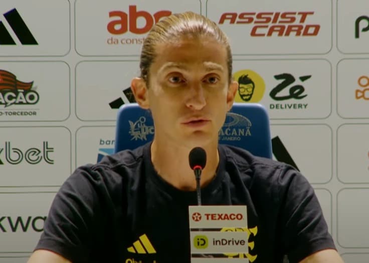 Filipe Luís na coletiva pós-Flamengo x Juventude; treinador analisou a vitória