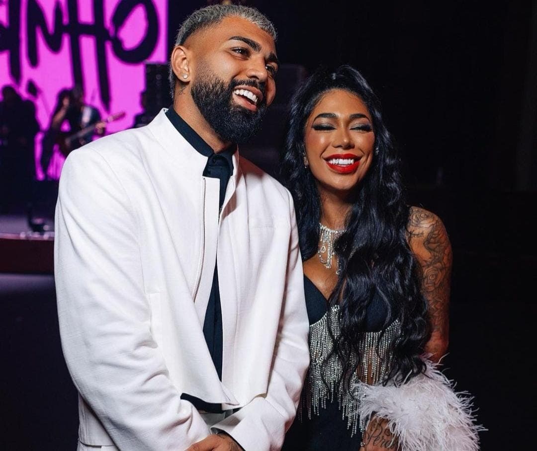 Gabigol com sua irmã Dhiovanna Barbosa