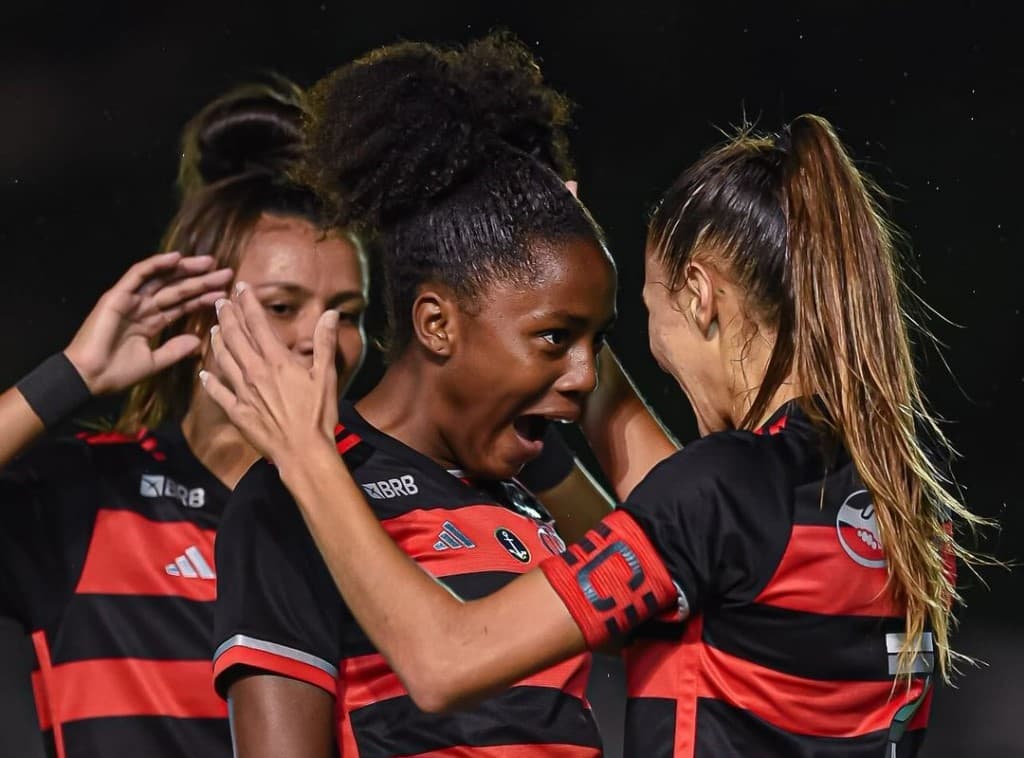 Time Sub-20 do Flamengo Feminino, campeão brasileiro.