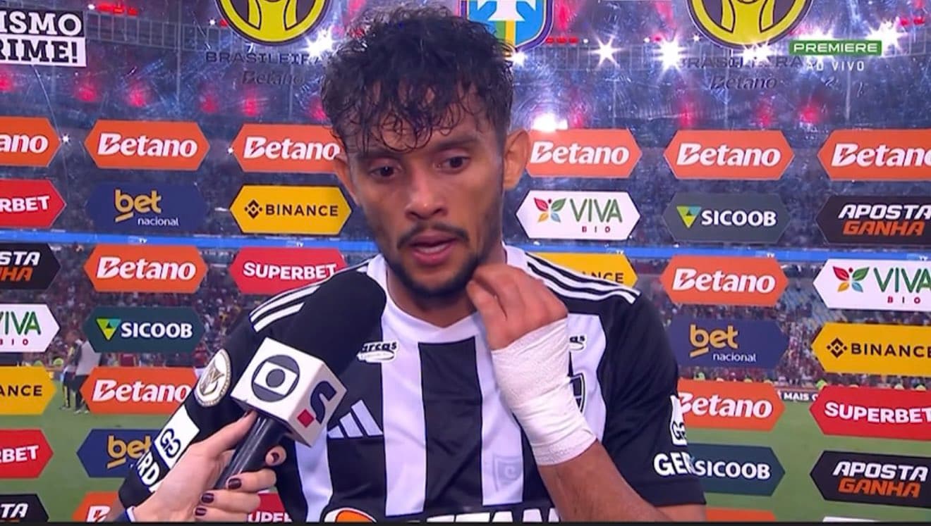 gustavo scarpa analisa empate com o flamengo