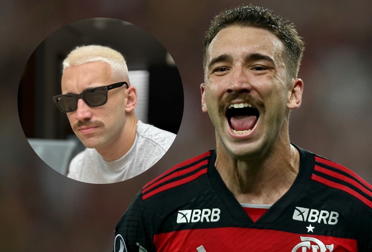 léo ortiz do flamengo pintou o cabelo de loiro