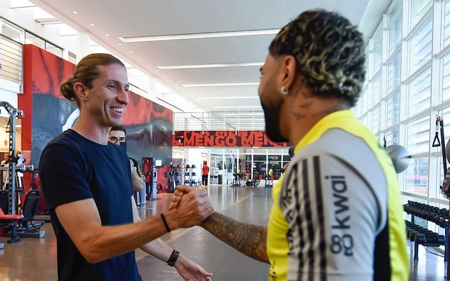 Filipe Luís e Gabigol